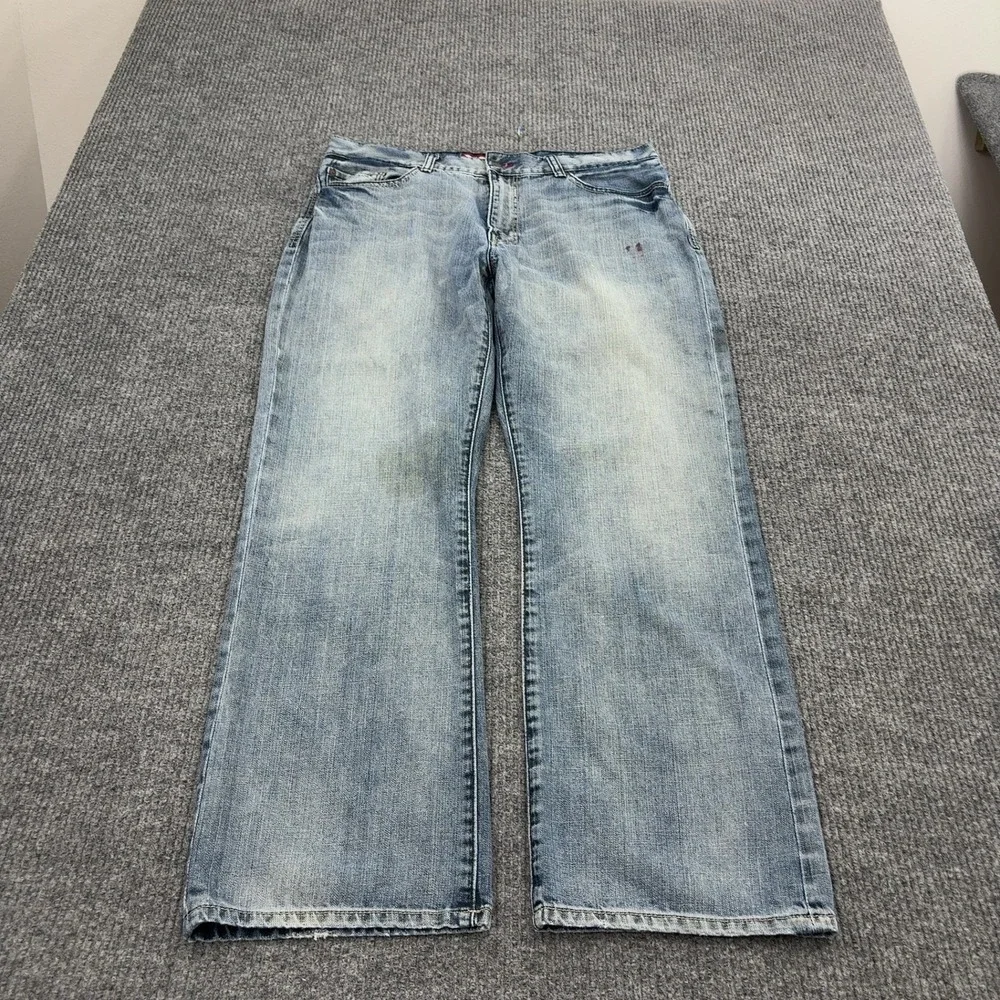 Vintage X2 Jeans Mens 36x30 Blue Cotton Regular Rise Boot Cut M22 Classic Y2K